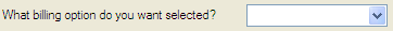 2. Billing Option