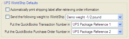 3. WorldShip Settings