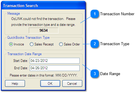Transaction Search